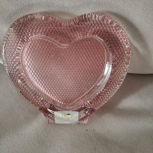 Pink Heart-Shaped Glass Frame